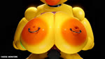 anthro areola balls beak big_breasts bouncing_breasts breast_play breasts colored_nails female fingers front_view genitals huge_breasts machine male male/female nails nipple_piercing nipples non-mammal_nipples nude penis piercing sex simple_background text titfuck yellow_body kasdaq five_nights_at_freddy's scottgames chica_(fnaf) avian bird robot 3d_(artwork) 3d_animation animated digital_media_(artwork) hi_res sound webm