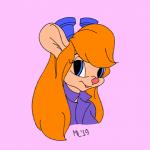 anthro female one_eye_closed rangers rescue solo wink moonlynxx chip_'n_dale_rescue_rangers disney gadget_hackwrench 1:1 animated frame_by_frame portrait short_playtime