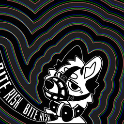 ambiguous_gender anthro black_collar black_ears black_leash black_nose cheek_tuft collar facial_tuft fur leash leashed_collar looking_at_viewer male muzzle_(object) muzzled solo text tuft white_body white_fur rookspirit canid canine canis mammal wolf 1:1 absurd_res hi_res