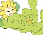 female flat_chested flower genitals not_furry plant presenting pussy solo spread_pussy spreading glenn third-party_edit bandai_namco digimon digimon_(species) elemental_creature elemental_humanoid flora_fauna humanoid plant_humanoid sunflowmon