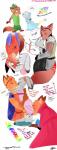 anthro duo female fur male simple_background text white_background spintherella disney zootopia judy_hopps nick_wilde canid canine fox lagomorph leporid mammal rabbit red_fox true_fox absurd_res english_text hi_res