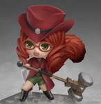 boots character_miniature clothing drill_curls eyewear female fluffy fluffy_tail footwear glasses hair hammer hat headgear headwear jacket shoes solo tail tools topwear toy shiori2525 nendoroid casimira_(orannis0) animal_humanoid humanoid mammal mammal_humanoid rodent rodent_humanoid sciurid sciurid_humanoid tree_squirrel_humanoid hi_res