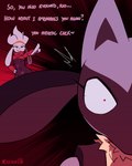 anthro black_body black_fur blue_body blue_fur dialogue duo femboy fur male text white_body white_fur cuchuflin nintendo pokemon generation_4_pokemon generation_8_pokemon lucario pokemon_(species) raboot 2025 absurd_res comic english_text hi_res