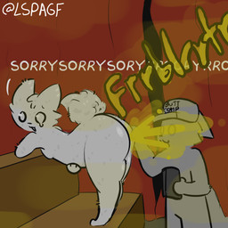 anthro butt clothing curtains curtains_closed dialogue duo fart fart_cloud fart_fetish farting_on_face fur green_fart_cloud hat hat_only headgear headgear_only headwear headwear_only male male/male mostly_nude white_body white_fur lspagf boy_kisser_(meme) felid feline mammal 1:1 absurd_res hi_res meme