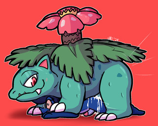 anal anal_orgasm anal_penetration anthro anthro_on_feral anthro_penetrated bestiality blue_body blue_penis blue_scales blush bodily_fluids butt claws cum cum_from_ass cum_in_ass cum_inside cum_on_back cum_on_butt cum_on_leg doggystyle dominant dominant_feral dominant_male ejaculation erection eyewear eyewear_only fangs feral feral_penetrating feral_penetrating_anthro foot_on_arm from_behind_position frown genital_fluids genitals glans glasses glasses_only green_body green_penis green_scales grey_eyewear grey_glasses half-closed_eyes hands-free humanoid_genitalia humanoid_penis leaf looking_at_another looking_back looking_down male male/male male_penetrated male_penetrating male_penetrating_male motion_lines narrowed_eyes nude orgasm penetration penis pink_eyes pink_glans pink_inner_ear pink_sclera rough_sex scales sex sharp_teeth side_view smile smirk submissive submissive_anthro submissive_male teeth thrusting toe_claws underbite wearing_glasses white_claws ultilix nintendo pokemon ulti_(ultilix) generation_1_pokemon lizard pokemon_(species) reptile scalie venusaur 2025