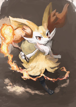 3_fingers 3_toes :3 ambiguous_anthro ambiguous_gender anthro arm_tuft biped black_body black_fur cheek_tuft chest_tuft digitigrade elemental_manipulation eyelashes facial_tuft feet fingers fire fire_manipulation fluffy fluffy_tail front_view fur high-angle_view hip_tuft holding_object holding_stick inner_ear_fluff looking_at_viewer multicolored_body multicolored_fur nude_ambiguous nude_anthro orange_body orange_eyes orange_fur orange_inner_ear_fluff orange_nose pointy_ears prick_ears raised_arm shoulder_tuft simple_background snout solo standing stick tail three-quarter_view toes tuft white_body white_fur yellow_body yellow_fur yellow_tail ikei nintendo pokemon braixen canid generation_6_pokemon mammal pokemon_(species) 2020 digital_media_(artwork) digital_painting_(artwork) full-length_portrait hi_res painting_(artwork) portrait shaded signature