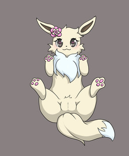 female feral genitals solo oracle_of_delphi nintendo pokemon eevee generation_1_pokemon pokemon_(species) shiny_pokemon absurd_res hi_res