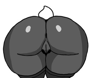 alternative_fashion anthro bent_over black_clothing black_legwear black_thigh_highs butt butt_focus clothing female fur genitals goth grey_body grey_fur legwear pubes simple_background solo thigh_highs vulva frutigooner alex_(frutigooner) lagomorph mammal 2026 digital_media_(artwork) monochrome nonbinary_(lore) trans_(lore)