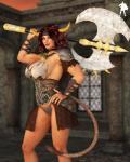 3d axe big_breasts breasts clothed clothing corruption_of_champions excellia_(coc) female horn looking_at_viewer minotaur skimpy smile solo supro3d weapon
Rating: Safe
Score: 4
User: Robinebra
Date: January 24, 2014