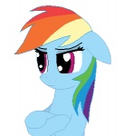 blue_body blue_fur crossed_arms ear_twitch female fur hair looking_at_viewer multicolored_hair purple_eyes rainbow_hair simple_background solo transparent_background tsundere tomdantherock friendship_is_magic hasbro my_little_pony rainbow_dash_(mlp) equid equine horse mammal pony 2013 alpha_channel animated digital_media_(artwork) half-length_portrait low_res portrait short_playtime