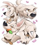 brown_eyes carrot collar ears_down feral food frown growling male pivoted_ears plant showing_teeth simple_background smile solo teeth vegetable kercia bolt_(film) disney bolt_(bolt) canid canine canis domestic_dog mammal hi_res sketch sketch_page