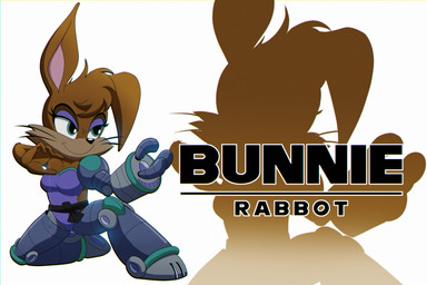anthro breasts brown_hair clothing cybernetics female green_eyes hair leotard machine mechanical_arm mechanical_leg smile solo theoriginalmistajonz sega sonic_the_hedgehog_(satam) sonic_the_hedgehog_(series) bunnie_rabbot cyborg lagomorph leporid mammal rabbit absurd_res hi_res