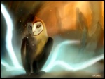 black_border border feral male solo feoranpride guardians_of_ga'hoole kludd avian barn_owl bird owl tyto tytonid hi_res