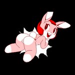 anthro armor bandage bandage_on_butt big_breasts big_butt big_ears breasts butt female flirting headgear helmet mostly_nude pink_body pink_skin solo xylas cherry_bunny_demon_hunter pizza_tower cherry_bunny lagomorph leporid mammal rabbit 1:1 animated low_res short_playtime