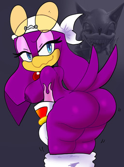 anthro areola beak bent_over big_breasts big_butt blue_eyes bottomwear bottomwear_down breasts butt clothed clothing eyelashes eyewear eyewear_on_head feathers female gloves handwear kerchief looking_at_viewer nipples pants pants_down partially_clothed purple_areola purple_body purple_feathers purple_nipples solo sunglasses sunglasses_on_head tail tail_feathers thick_thighs wearing_sunglasses white_bottomwear white_clothing white_gloves white_handwear white_pants wide_hips mschaox6 sega sonic_riders sonic_the_hedgehog_(series) wave_the_swallow avian bird hirundinid oscine passerine swallow_(bird) hi_res
