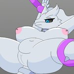 anthro big_breasts breast_expansion breasts expansion female female_anthro genitals huge_breasts huge_thighs impregnation inverted_nipples nipple_fetish nipple_penetration nipple_play nipples overweight overweight_anthro overweight_female penetration pussy solo tentacles thick_thighs vaginal vaginal_penetration milkis2000 nintendo pokemon generation_5_pokemon legendary_pokemon pokemon_(species) reshiram animated low_res