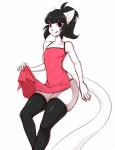 anthro clothed clothing female flat_chested looking_at_viewer skindentation smile solo squish thick_thighs thigh_squish tongue tongue_out wide_hips suelix mercy_(suelix) felid mammal absurd_res digital_media_(artwork) hi_res male_(lore)