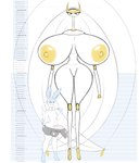 anthro areola balls balls_outline big_balls big_breasts big_penis blue_hair blush bottomwear breasts bulge chart clothed clothing detailed_bulge duo erection erection_under_clothing featureless_crotch female genital_outline genitals gloves_(marking) green_eyes hair height_chart huge_breasts huge_penis larger_female leg_markings male markings nipples nude penis purple_eyes shorts size_difference smaller_male socks_(marking) thick_thighs thigh_gap white_body wide_hips yellow_areola yellow_nipples angelthecatgirl nintendo pokemon pixil eeveelution generation_6_pokemon generation_7_pokemon pheromosa pokemon_(species) shiny_pokemon sylveon ultra_beast hi_res