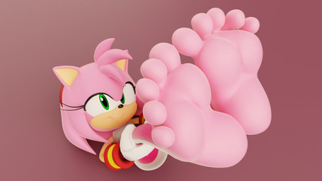 5_toes anthro feet feet_up female foot_focus hands_on_knees hands_on_legs humanoid_feet legs_up pink_body plantigrade simple_background solo toes livevil027 sega sonic_the_hedgehog_(series) amy_rose eulipotyphlan hedgehog mammal 16:9 3d_(artwork) digital_media_(artwork) hi_res widescreen