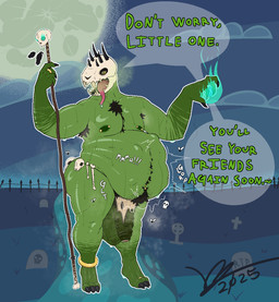 anklet anthro bodily_fluids bone dialogue digit_ring dirty feet flies_for_smell foreskin genitals hairy jewelry magic male multiple_prey musk nude penis piercing ring skull skull_head smegma solo sound_effects sweat text toe_ring toes tongue tongue_out vore ragsy mythology hybrid mythological_creature english_text hi_res