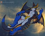 anthro beak beckoning big_ears claws erection genitals gesture male membrane_(anatomy) membranous_wings nude penis solo tail wings errokioslem capcom monster_hunter flying_wyvern nargacuga scalie