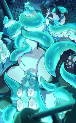 abdominal_bulge ambiguous_gender ambiguous_penetrating ambiguous_penetrating_female anthro anthro_on_feral anthro_penetrated areola bestiality big_breasts biped breast_grab breast_squish breasts fellatio female female/ambiguous female_penetrated feral feral_penetrating feral_penetrating_anthro genitals hand_on_breast huge_breasts multicolored_body nipple_fetish nipple_play nipples oral oral_penetration outside penetration penile pupils restrained restrained_by_tentacles sex spitroast spread_legs spreading squish suction_cup tentacle_in_mouth tentacle_in_vagina tentacle_penetration tentacle_sex tentacles thick_thighs vaginal vaginal_penetration vulva rainbowscreen penelope_(rainbowscreen) aquatic cephalopod coral_dragon_(rainbowwave) mollusk absurd_res hi_res