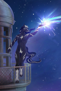 anthro casual_nudity flaccid fur genitals hair hooves lighthouse male night nude outdoor_nudity outside penis sky solo standing star tail tvard equid equine horse mammal digital_media_(artwork) hi_res