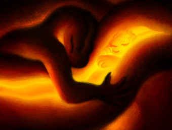 ambiguous/ambiguous ambiguous_gender anthro apode cuddling endosoma eyes_closed glowing happy legless nude relaxing safe_vore serpentine vore warm x-ray_view ink-the-artist bovid caprine draconcopode mammal naga sheep 2025 hi_res