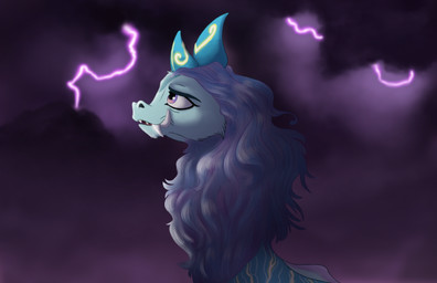 black_sky blue_body blue_horn fangs female feral fur hair horn looking_worried night purple_eyes purple_hair purple_lighting sky solo teeth alphakate951 disney mythology raya_and_the_last_dragon sisu_(ratld) aquatic aquatic_dragon dragon eastern_dragon furred_dragon furred_scalie mythological_creature mythological_scalie scalie hi_res