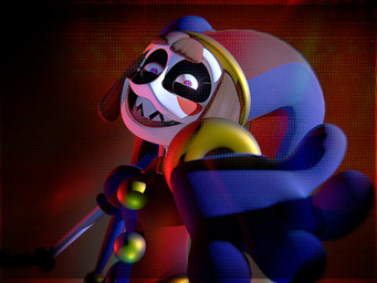 abstract_background female jester smile smiling_at_viewer solo blitern_thebuny duffys_digital_circus glitch_productions the_amazing_digital_circus jester_(ddc) pomni_(tadc) human mammal 4:3