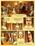 1997 christianity clothed clothing comic convent_of_hell dialogue english_text eurotica eyewear female glasses group hi_res human mammal noe_barreiro not_furry nun religion religious_clothing speech_bubble text traditional_media_(artwork)