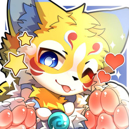 4_fingers ;3 anthro bell bell_collar biped blue_background blue_eyes blush blush_lines border chest_tuft collar daww fingers fur heart_symbol heart_wink inner_ear_fluff kemono looking_at_viewer male multicolored_body multicolored_fur naughty_face naughty_smile neck_tuft one_eye_closed pawpads paws pink_pawpads simple_background smile smiling_at_viewer solo sparkles star star_wink tongue tongue_out tuft white_body white_border white_fur wink winking_at_viewer yellow_body yellow_fur hlg7777 canid canine fox mammal 1:1 2025 bust_portrait cel_shading digital_drawing_(artwork) digital_media_(artwork) portrait shaded