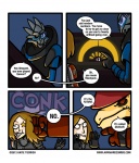 anthro dialogue humor male punch text katie_tiedrich awkwardzombie bioware electronic_arts mass_effect commander_shepard garrus_vakarian urdnot_wrex alien krogan turian comic english_text url