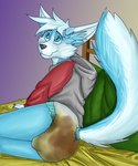 2019 ambiguous_gender anthro archived_source bed bodily_fluids canid canine clothing cole_(liftzors) detailed_background diaper digital_drawing_(artwork) digital_media_(artwork) feces fennec_fox filth fox fur furniture genital_fluids hi_res hoodie lying mammal marealeopard messy_diaper raised_tail scatplay smile soiled_diaper soiling solo tail topwear true_fox urine wet_diaper wetting