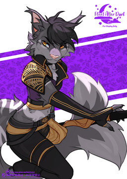 anthro biped bottomwear claws clothed clothed_anthro clothed_male clothing femboy fingers front_view fully_clothed fully_clothed_anthro fully_clothed_male fur hair male navel simple_background solo standing stripes tail text topwear fleet-foot felid feline mammal 2026 digital_drawing_(artwork) digital_media_(artwork) english_text hi_res