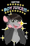 anthro big_eyes brown_hair chest_tuft dialogue fur gender_euphoria green_eyes grey_body grey_fur grey_markings hair hand_on_face happy lgbt_pride male markings pride_colors smile solo sparkles star text tongue transgender_pride_colors tuft zer0rebel4 discord_(app) telegram american_opossum mammal marsupial virginia_opossum absurd_res alpha_channel english_text hi_res shaded trans_(lore) trans_man_(lore)