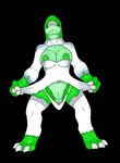 3_toes 4_fingers after_transformation anthro areola barefoot belly_scales big_breasts bottomless breasts claws clenched_teeth clothed clothing corruption digitigrade dress erect_nipples feet female finger_claws fingers forced forced_transformation genitals green_areola green_body green_nipples green_scales huge_breasts implied_transformation leggings legwear long_neck markings mostly_clothed navel nipples non-mammal_breasts non-mammal_nipples panties pussy scales sharp_teeth short_tail simple_background snout solo species_transformation spots spotted_body spread_legs spreading standing tail tearing_clothing teeth thick_thighs toes topless torn_clothing torn_leggings torn_legwear torn_panties torn_underwear transformation transformation_through_technology transparent_background underwear wedding_dress white_claws white_clothing white_dress white_leggings white_legwear white_panties white_underwear ivanks capcom resident_evil rebecca_chambers bow_experiment_(resident_evil) hunter_(resident_evil) lizard reptile scalie alpha_channel