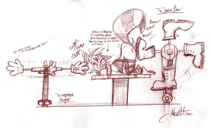 anthro ass_up attack bdsm bondage boots bound butt_torture clothing crotch_attack crotch_kick cuff_(restraint) feet footwear furniture genital_torture kick lying machine male markings nude on_front on_model on_table raised_tail restraining_table restraints ring_(marking) ringed_tail rope rope_bondage shoes slap solo spanish_boot striped_markings striped_tail stripes table tail tail_markings text torture_device genevieve_tsai hamburger_helper playstation sly_cooper_(series) sony_corporation sony_interactive_entertainment sucker_punch_productions sly_cooper mammal procyonid raccoon 2010 english_text hi_res official_art