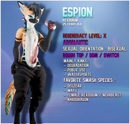 animal_genitalia animal_penis anthro armwear border bottomwear canine_genitalia canine_penis clothing elbow_gloves erection fur genitals gloves hair handwear looking_at_viewer male nude oversized_bottomwear oversized_clothing oversized_pants pants penile penis simple_background solo tail text white_border lill_esp monster_energy lill_espion canid canine fox mammal rexouium 3d_(artwork) blender_(artwork) digital_media_(artwork) english_text hi_res model_sheet