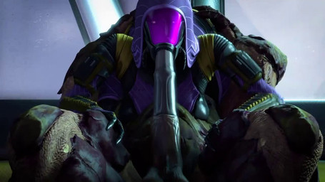 animal_genitalia animal_penis balls bodily_fluids cum duo emergency_induction_port equine_genitalia equine_penis female genital_fluids genitals irrumatio male male/female oral penile penis penis_in_mouth reclining sex shorfi bioware electronic_arts mass_effect alien krogan quarian 16:9 3d_(artwork) 3d_animation animated digital_media_(artwork) short_playtime webm widescreen