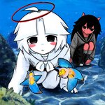 ambiguous_gender clothed clothing daww female feral group sea underwater water bubbacterial kappa_(chewchewer) nyan_(chewchewer) angel angel_humanoid aquatic_gastropod demon demon_humanoid gastropod humanoid marine mollusk sea_angel sea_slug slug 1:1 hi_res