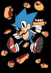 border chili_dog eating food hot_dog male simple_background solo transparent_border copymirror classic_sonic_(universe) sega sonic_the_hedgehog_(series) classic_sonic sonic_the_hedgehog eulipotyphlan hedgehog mammal alpha_channel