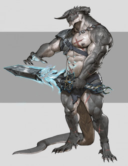 abs anthro armor barefoot feet magic_sword male muscular muscular_anthro muscular_male navel nipple_piercing nipple_ring nipples pecs piercing ring_piercing scar solo tooth_necklace unconvincing_armor pacelic dungeons_and_dragons hasbro mythology wizards_of_the_coast dragon dragonborn_(dnd) mythological_creature mythological_scalie scalie hi_res