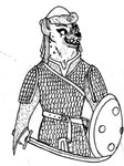 ambiguous_gender anthro armor bared_teeth belt black_nose cheek_tuft eyelashes eyeliner facial_scar facial_tuft female headgear helmet holding_melee_weapon holding_object holding_sword holding_weapon makeup melee_weapon middle_eastern middle_eastern_clothing saber scabbard scale_armor scar scarred_face shamshir shield simple_background smile solo sword teeth tuft weapon white_background labjer disney zootopia fan_character nyusaba_al-hyenzwar_(spiff) hyena mammal spotted_hyena sabre_(disambiguation) 2016 black_and_white graphite_(artwork) half-length_portrait monochrome portrait traditional_media_(artwork)