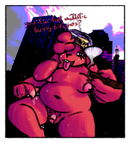 after_masturbation anthro autism beanie bodily_fluids border city clothing drugs freckles fur genitals gynomorph hair hair_over_eye hat headgear headwear intersex marijuana masturbation nude open_mouth penis purple_eyes red_body red_fur slightly_chubby small_penis solo sweat text tongue tongue_out lazy_ruby ruby_mello_(dynamitegrizzly) domestic_rabbit lagomorph leporid lop_rabbit mammal oryctolagus rabbit english_text trans_(lore) trans_woman_(lore)