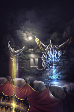 arena canopy coliseum environment feathers female feral flying fur lakes light machine moon moonlight mountain mountainside night pillar rainbow_lights search_beam solo spread_wings waterfalls wings ruolina legend_of_ahya mythology llydia_the_fluff_dragon_(darkflamewolf) dragon furred_dragon furred_scalie mythological_creature mythological_scalie robot scalie hi_res