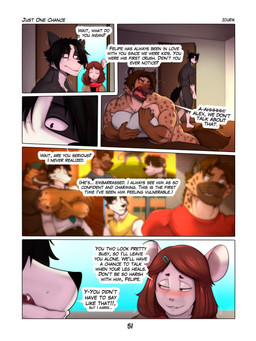 5_fingers anthro biped black_body black_fur black_hair black_nose blush bodily_fluids bottomwear brown_body brown_fur brown_hair cheek_tuft clothed clothed/nude clothed_anthro clothed_female clothing dialogue eyes_closed facial_tuft female fingers flashback fur group hair humanoid_hands male male/male markings multicolored_body multicolored_fur nipples nude nude_anthro nude_male open_mouth pillow pink_nose speech_bubble spots spotted_body spotted_fur sweat teeth text tongue trio tuft two_tone_body two_tone_fur white_body white_fur zourik alex_(zourik) felipe_(zourik) kevin_(zourik) border_collie canid canine canis collie domestic_dog herding_dog hyena mammal mouse murid murine pastoral_dog rodent sheepdog spotted_hyena 3:4 absurd_res comic english_text hi_res