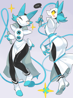 :3 anthro biped black_body blue_body blue_fur blush blush_lines blush_stickers boots butt clothing entangled female floating_hands footwear fur machine multicolored_body shoes smile solo whip white_body yellow_eyes kame_3 deltarune undertale_(series) tasque_manager darkner domestic_cat felid feline felis mammal robot robot_anthro 2022 absurd_res digital_media_(artwork) hi_res