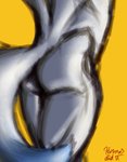 absurd_res anthro butt butt_focus canid canine canis domestic_dog fur hermesdidit hi_res male mammal muscular muscular_anthro muscular_male rear_view sketch solo white_body white_fur