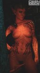 3d_(artwork) 9:16 areola baldur's_gate baldur's_gate_3 bioware breasts broken_horn brown_hair colored_nails covering covering_crotch digital_media_(artwork) electronic_arts eyelashes female foulveins glowing glowing_body grey_horn hair hand_on_hip hi_res horn horned_humanoid humanoid humanoid_pointy_ears karlach looking_at_viewer mohawk nails navel nipples nude orange_eyes pubes red_areola red_body red_nails red_nipples red_skin scar sharp_nails solo spade_tail tail tailed_humanoid tattoo thick_thighs tiefling